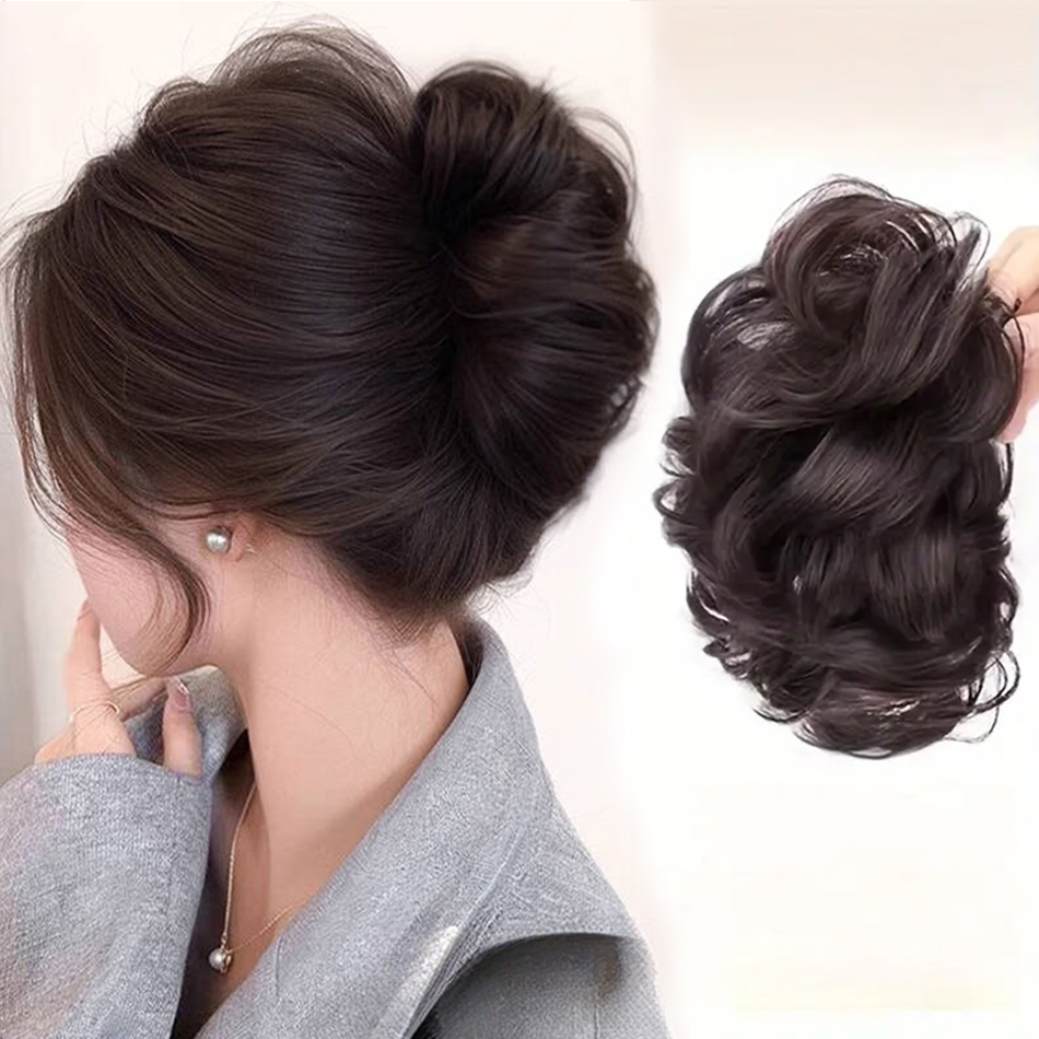 Claw Clip Messy Bun Hair Piece - Chignon sintetico disordinato Pezzo di capelli