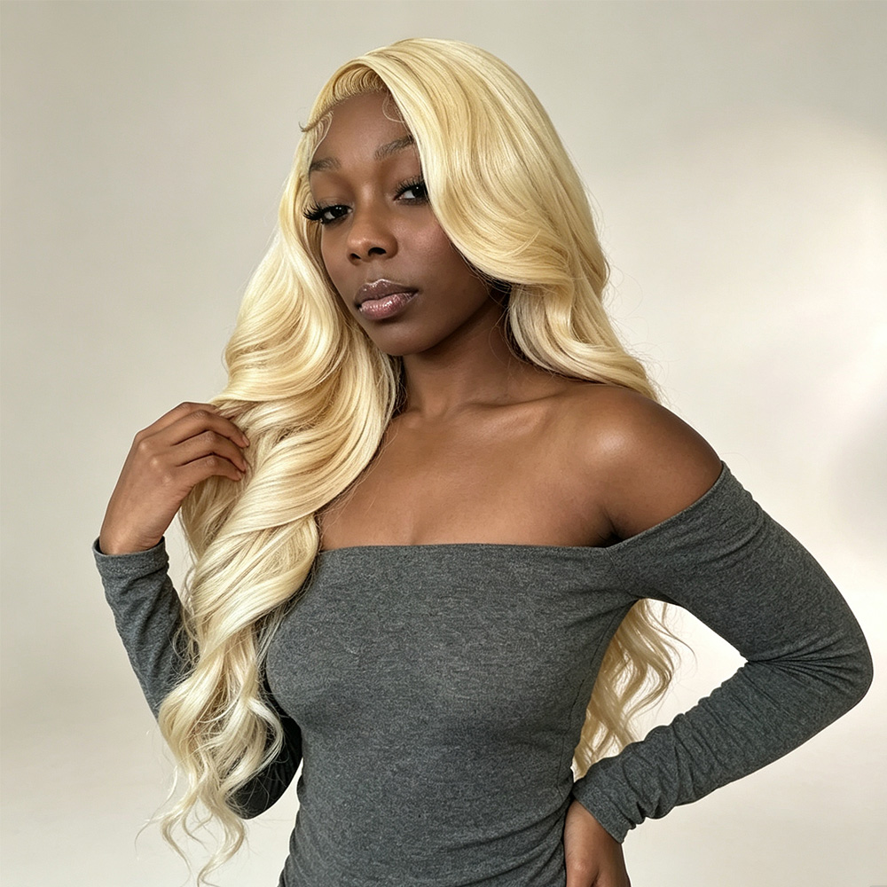 613 Blonde Body Wave Lace Front Wig - Parrucca Frontale in Pizzo Trasparente HD