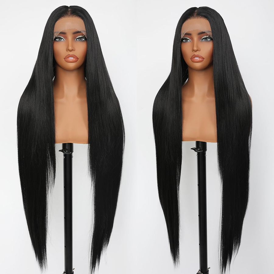 Lace Front Wigs - Parrucche Dixtefo con Capelli Veri Lisci,