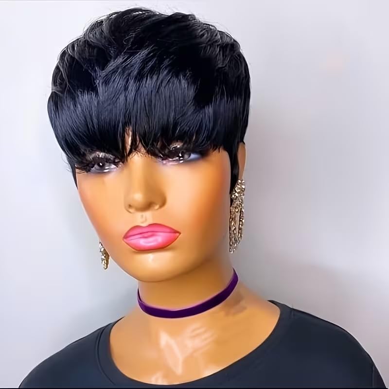 Parrucche in Capelli Umani Tag - Short Pixie Cut Wig Human Hair Cheap recensione e prezzo