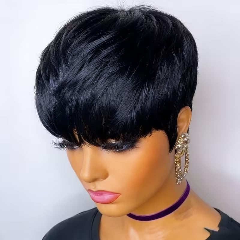 Parrucche in Capelli Umani Tag - Short Pixie Cut Wig Human Hair Cheap recensione e prezzo