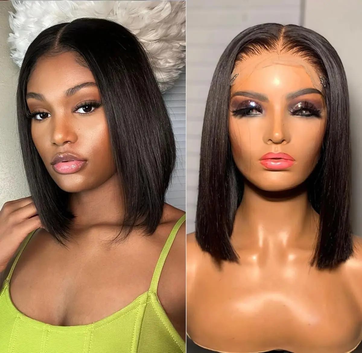 Parrucche Bob corte diritte Ca - Glueless Wear And Go Human Hair Wig recensione e prezzo