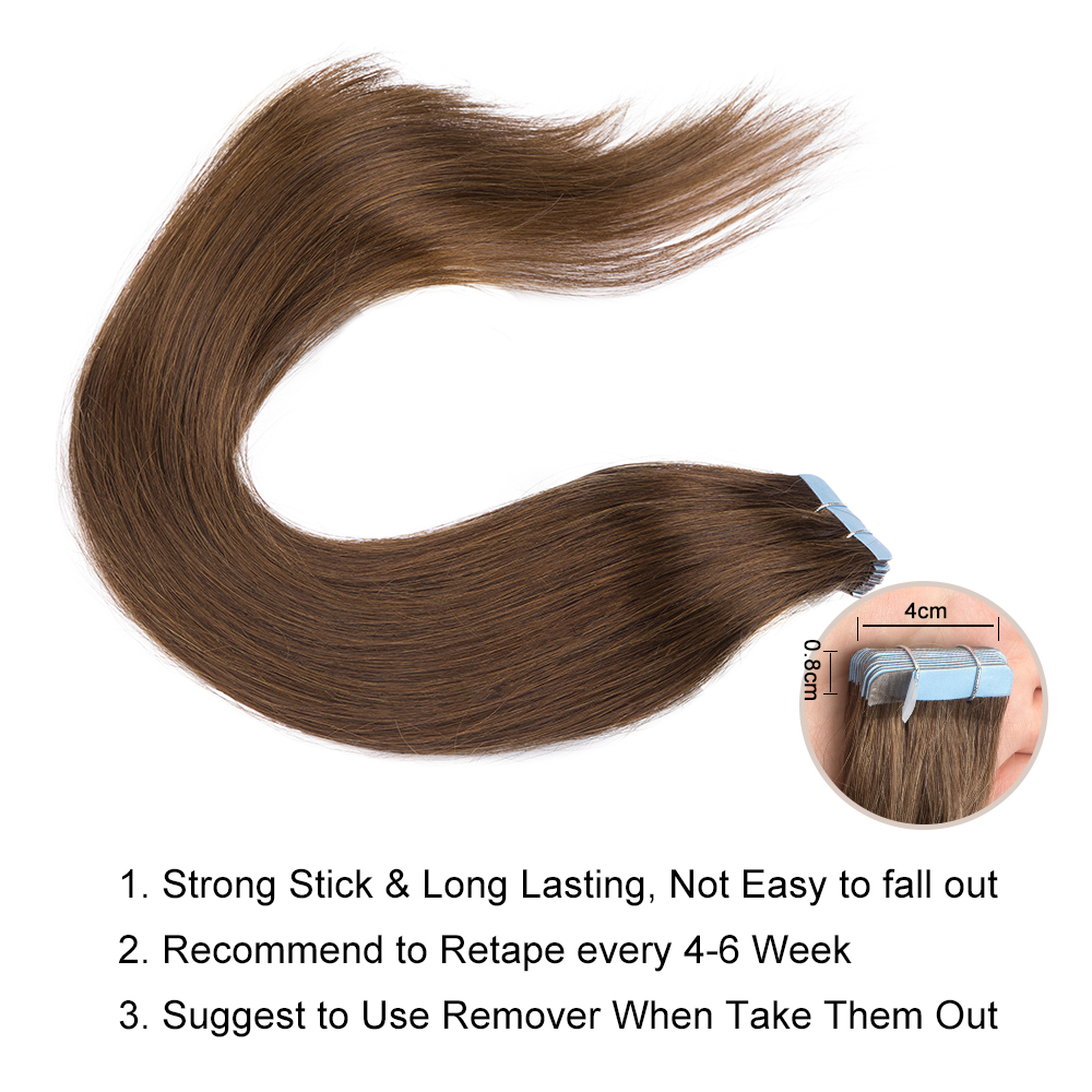 Estensione dei capelli umani s - Invisible Tape In Extensions Real Hair recensione e prezzo