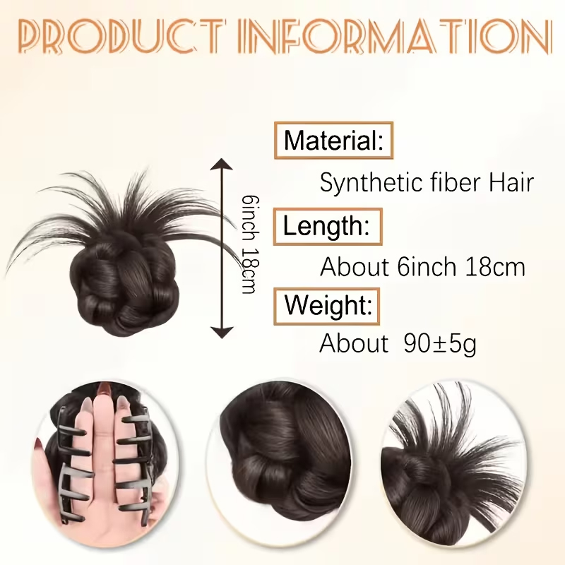 Chignon voluminoso e disordina - Claw Clip Messy Bun Hair Piece recensione e prezzo