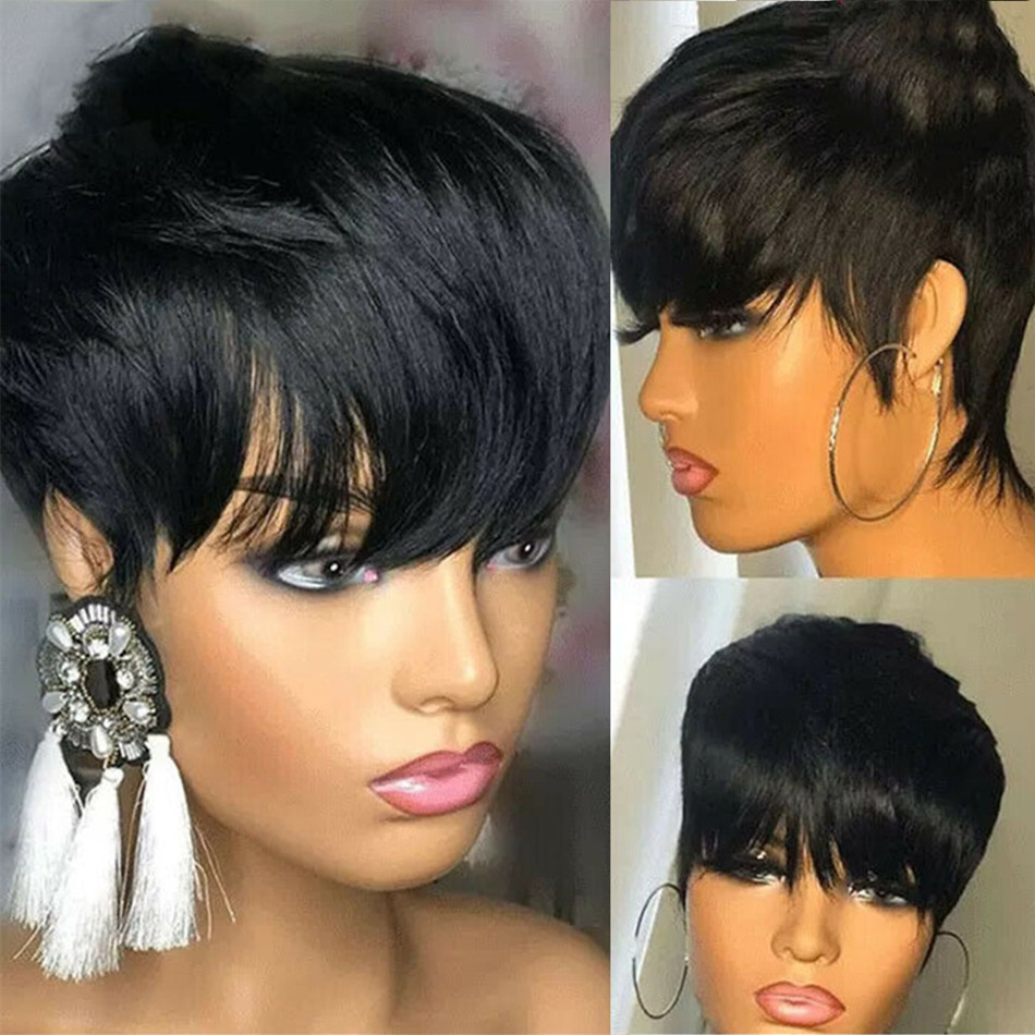 Parrucca corta taglio pixie in - Short Pixie Cut Wig Human Hair Cheap recensione e prezzo