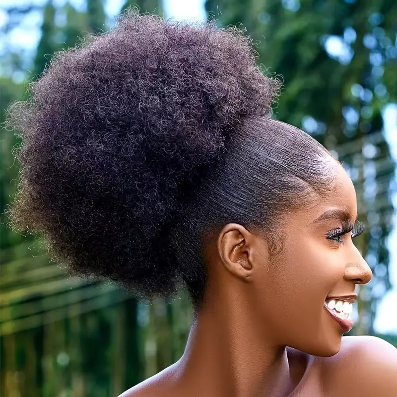 1pc da donna 10 pollici Afro c - Drawstring Afro Curly Puff Ponytail recensione e prezzo
