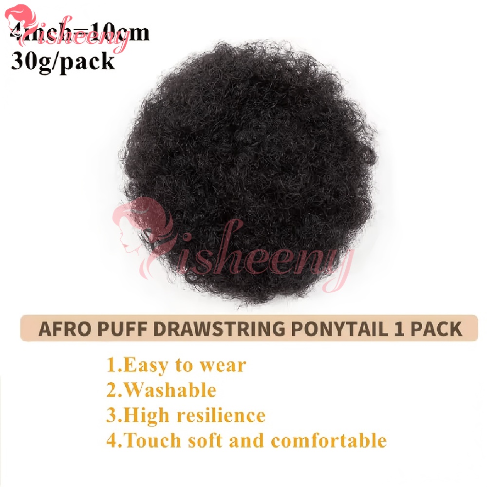 Isheeny Chignon Afro Riccio co - Drawstring Afro Curly Puff Ponytail recensione e prezzo