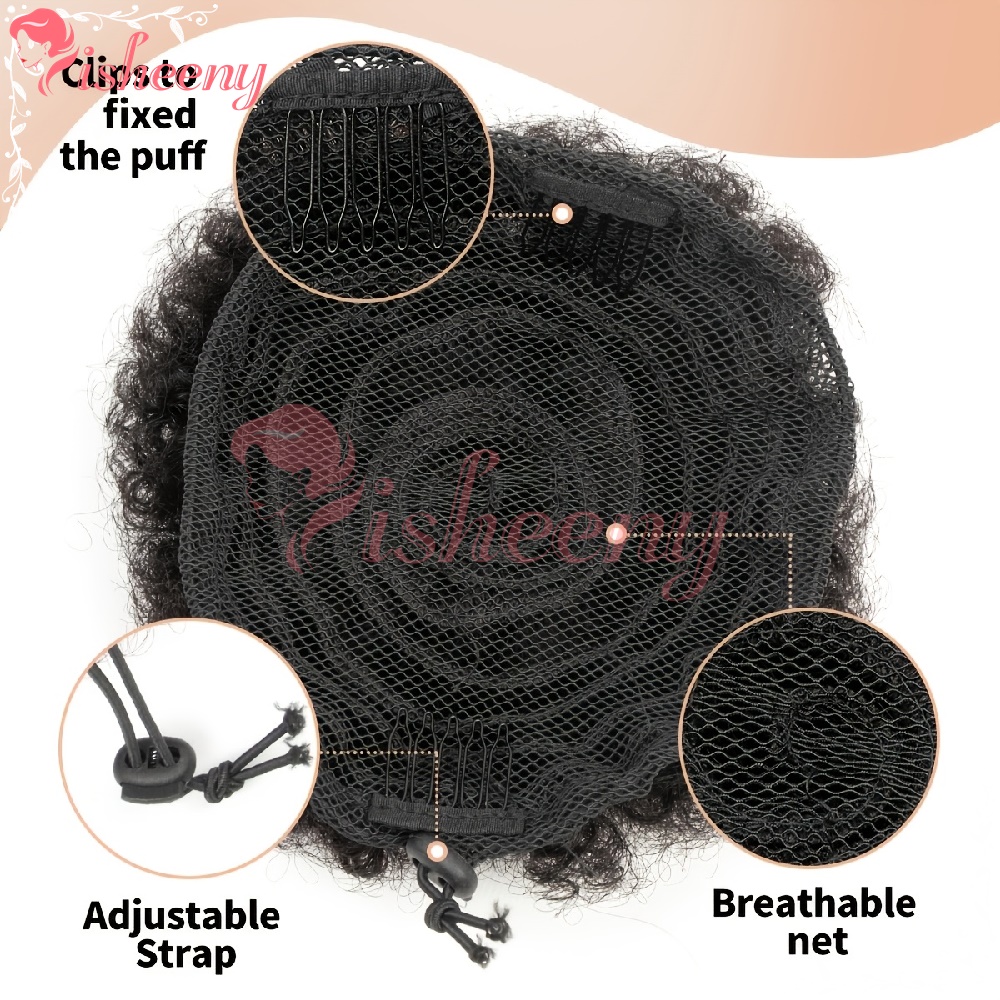 Isheeny Chignon Afro Riccio co - Drawstring Afro Curly Puff Ponytail recensione e prezzo