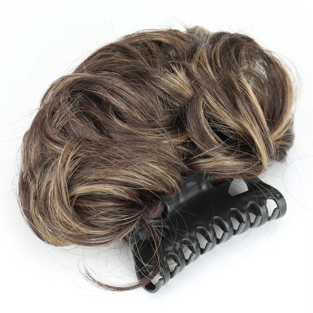 Chignon sintetico ondulato con - Claw Clip Messy Bun Hair Piece recensione e prezzo